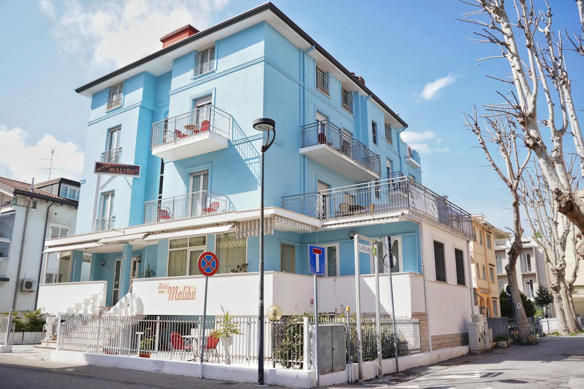 Hotel Malibu Mare Rimini Exteriör bild